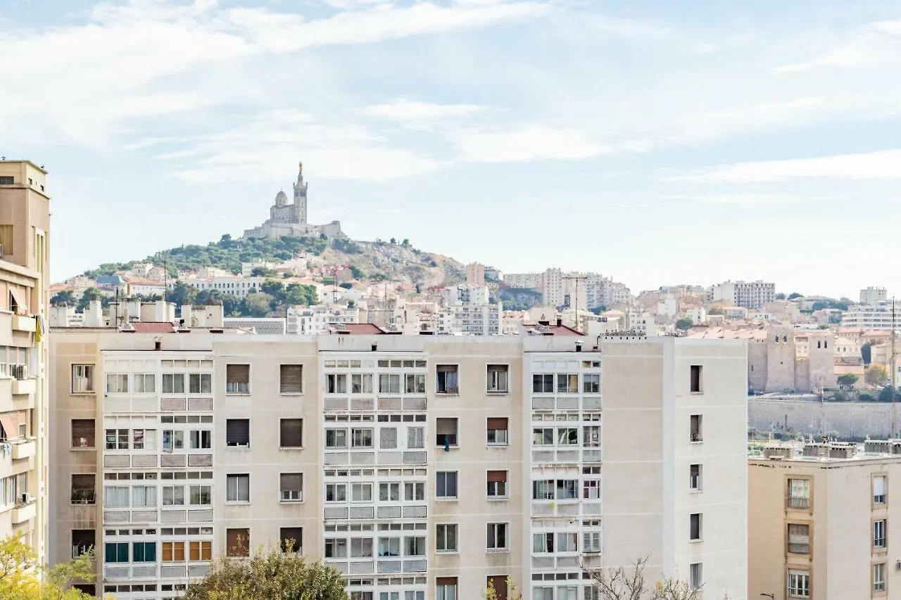 Studio Vieux-Port Vue Basilique Notre-Dame Marseille Apartment